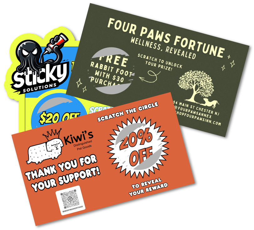 Custom Scratch-Off Cards